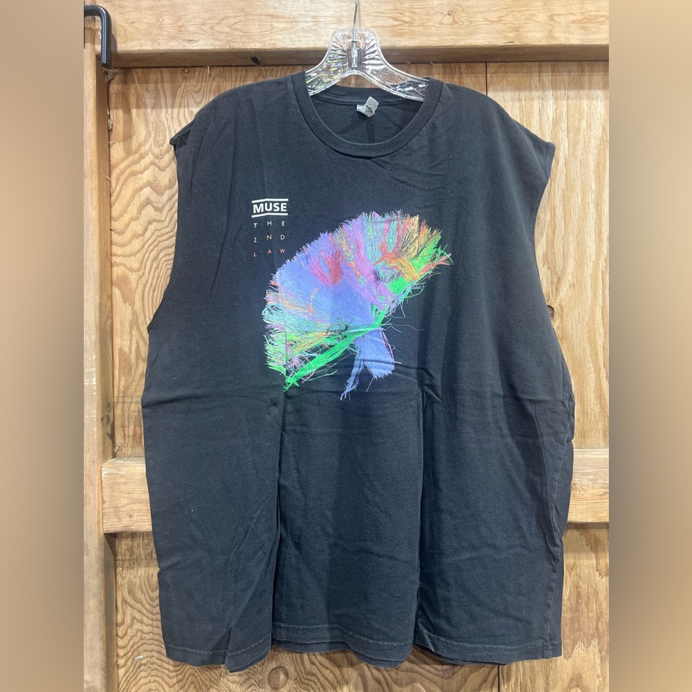 MUSE 2013 The 2nd Law Concert Tour Tee Cut Off Graphic Colorful